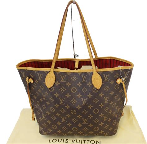 lv tote red inside|louis vuitton monogram tote bag.